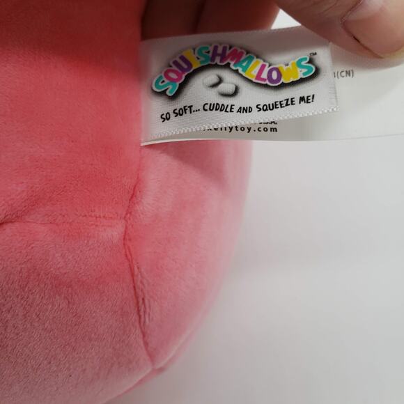 Squishmallow Pink Cookie the Flamingo 8" Soft Cuddle Valentine's Day Edition - Picture 7 of 8